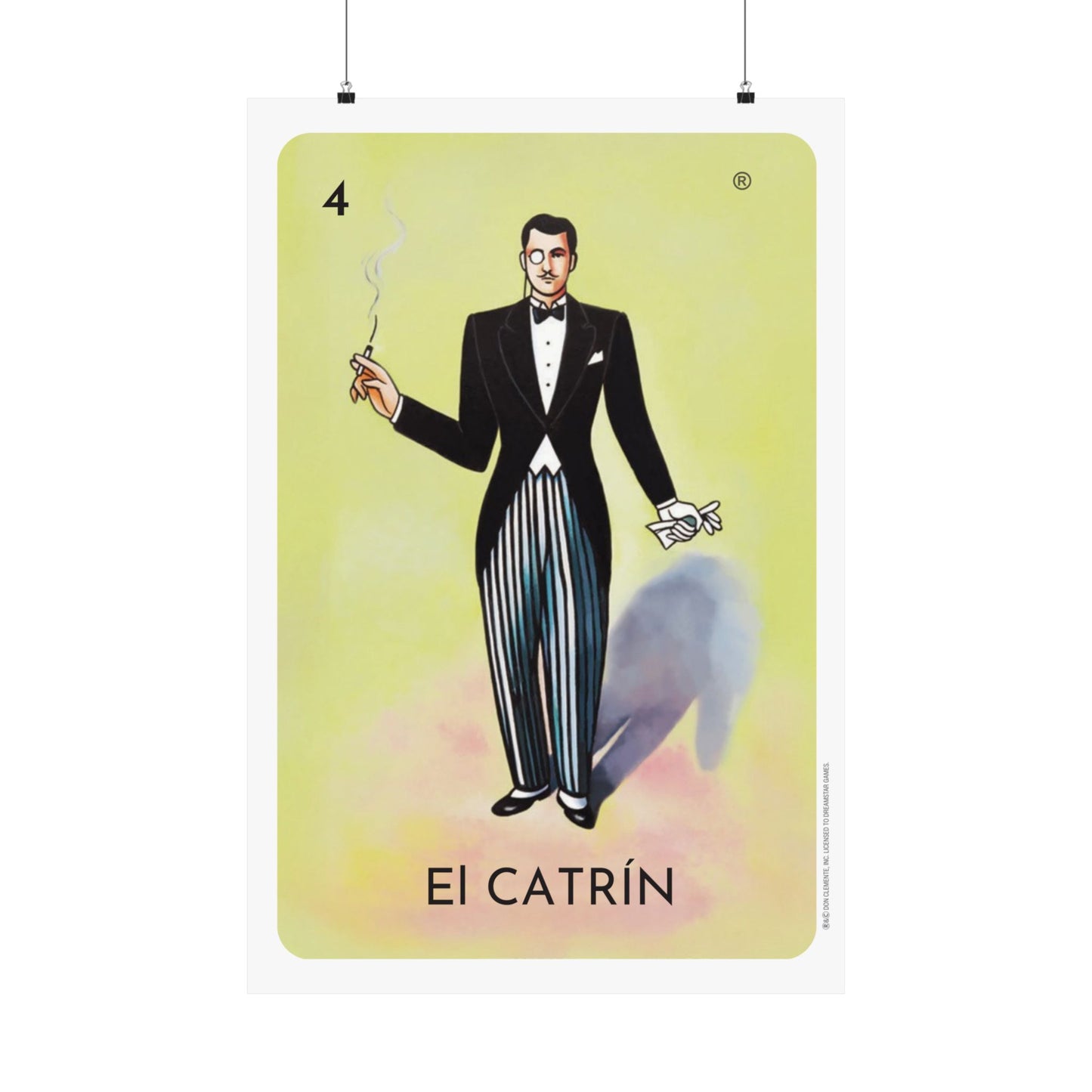 El Catrin Vertical Poster Vibrant Matte