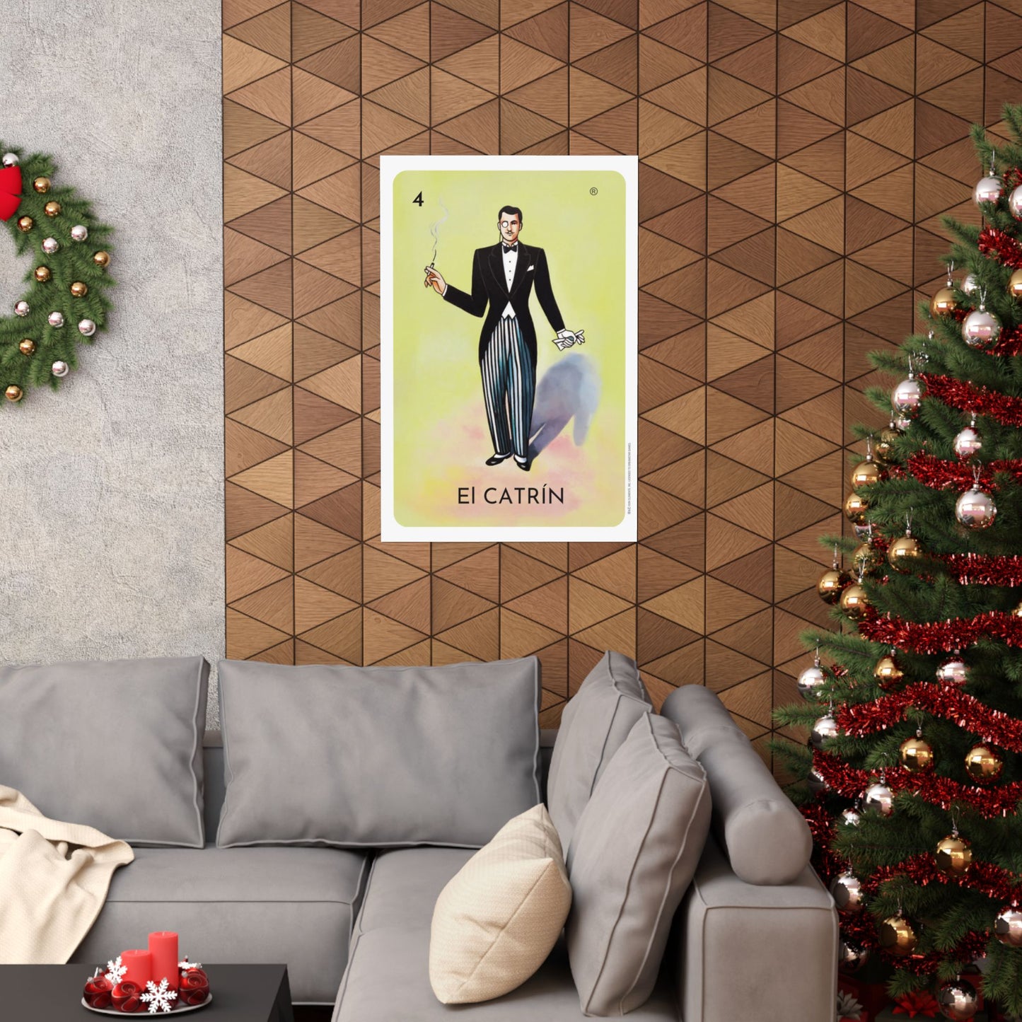 El Catrin Vertical Poster Vibrant Matte