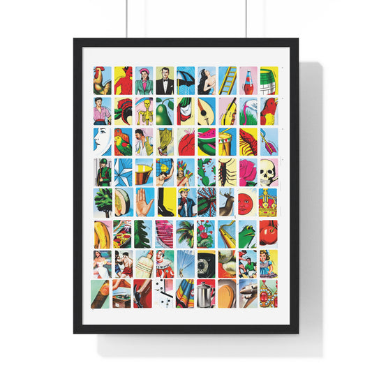 Colorful Retro Art Poster | Vintage Wall Décor, Home Office Art, Gift for Collectors, Retro Aesthetic, Unique Framed Art