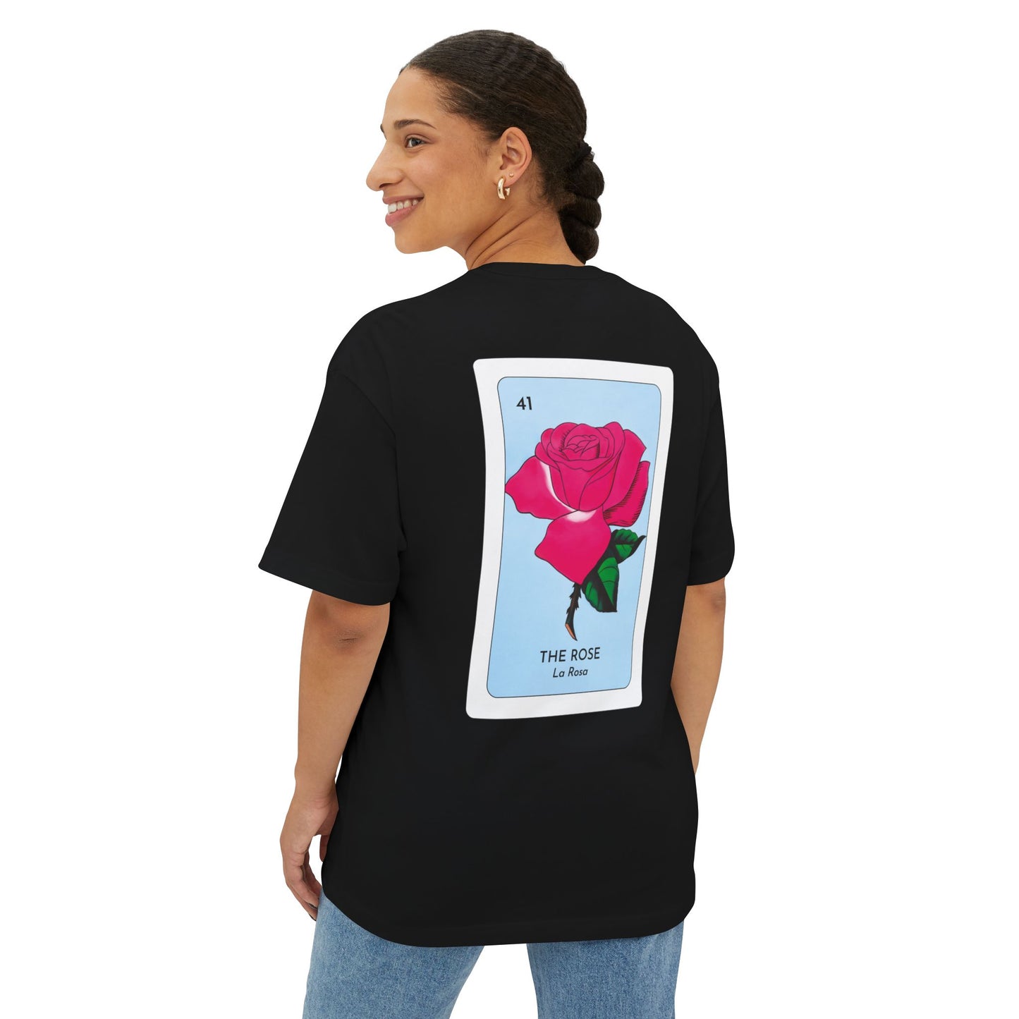 Lotería Rose Unisex Oversized T-shirt