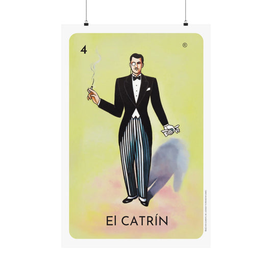 El Catrin Vertical Poster Vibrant Matte