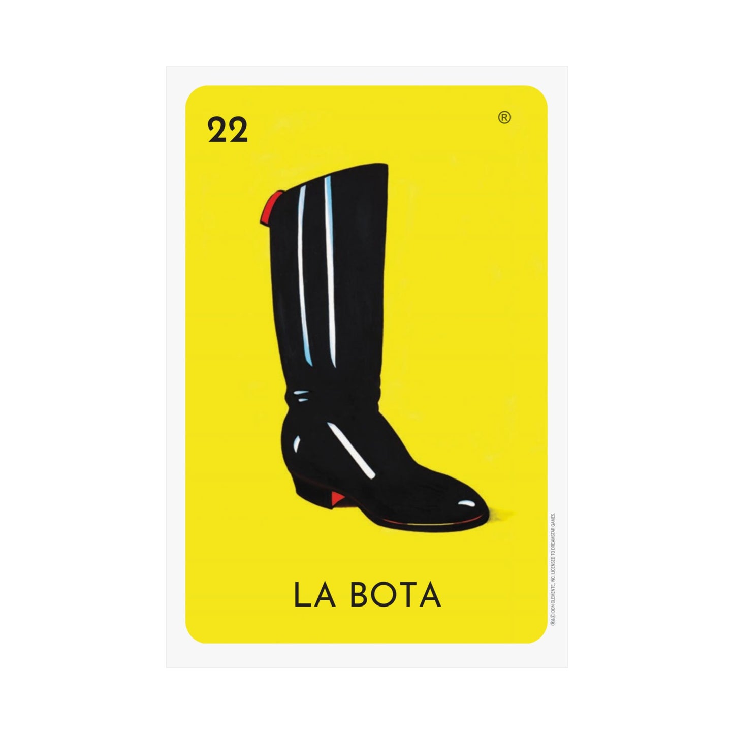 La Bota (The Boot) – Official Lotería® Poster