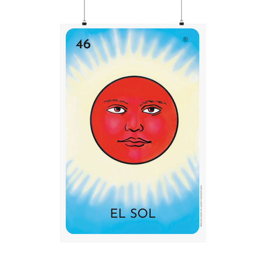 El Sol Vertical Poster Vibrant Matte